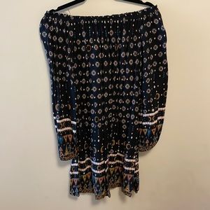 Cleobella off-shoulder long sleeve mini dress